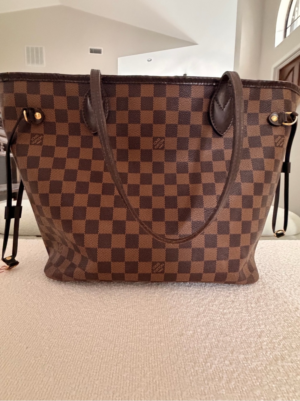 Louis Vuitton Brown Damier Ebene Canvas Everyday Tote MM